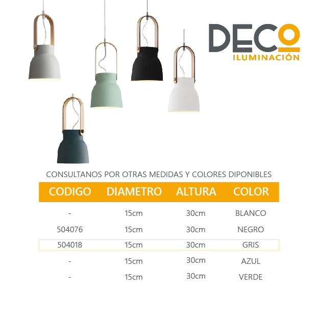 COLGANTE VILNA GRIS - Imagen 4