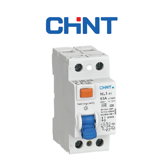 DIFERENCIAL 2P 40A 300MA TIPO AC NL1-63 10KA CHINT