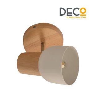 SPOT WOOD BLANCO E27