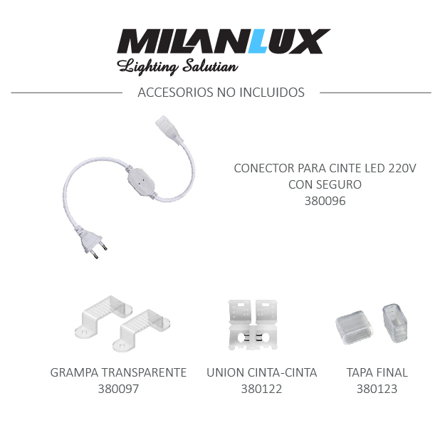 TAPA FINAL PARA CINTA LED 220V MILANLUX - Imagen 4